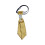 Delicate Ruffle Trim Neck Tie With Glittering-Yellow 1