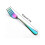 Rainbow Stainless Steel Forks Set 6 PCS 3