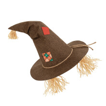 Chapeau de sorcière torsadé pour femmes, tissu doux, accessoire