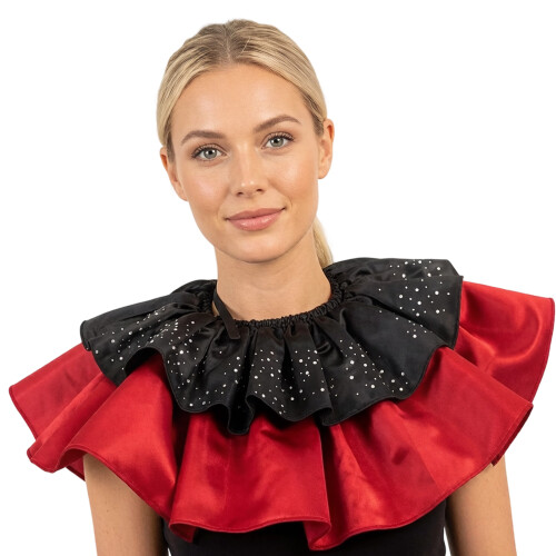Collier en Satins détachable à la mode, doublure en mailles