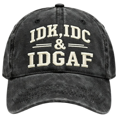 Adjustable Fit Cotton Baseball Hat Breathable Hiking Cap-Black