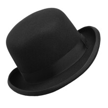 Victorian Style Textured Fabric Jazz Age Costume Hat-Black