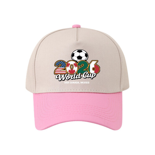 Classical Fit Baseball Cap Celebrating 2026 Soccer Cap-pink