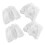2 PairsDelicate Sheer Mesh Detachable Sleeve Covers-White 1