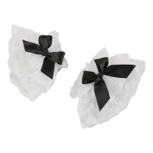 Nails Art Wrist Covers Breathable Lace Photography Prop-Black
