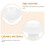 Supvox ceramic dessert bowl white smooth line 1 piece 5