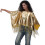 Seamless Women's Capelet Scarf For Quick Costume Changes-gold 1