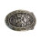 Punk Belt Buckle Replacement Retro Unique-Bronze oval flower b 1