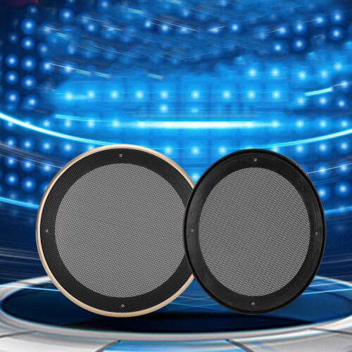 Decorative 8in Speaker Grille Pair Metal 2