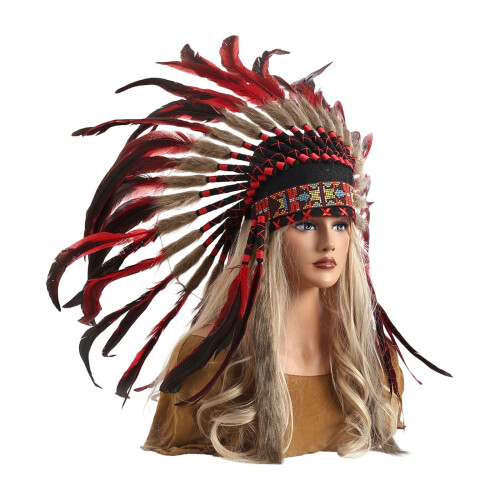 Unique Styles Headbands Multicolor Retros Hairband-RED2