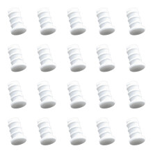 Multiple Device Silicone Dusts Caps For Headphone Jacks-White