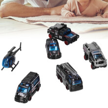 6-Piece Alloy Car & Helicopter Toy Gift