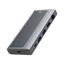 6-in-1 USB C-dock met 4K-video-uitgang PD90W Opladen USB 3.2 en