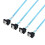 4 Port SAS4.0 Cable With 0 Degree Angled Connectors-100cm 1