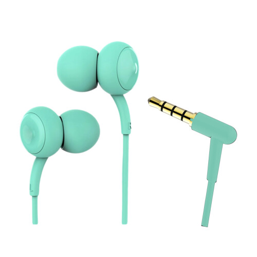 Corded Earbuds In-Ear Headphone with Microphone Corded-Blue