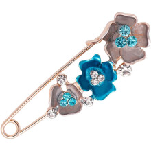 Broches de mariposa y tulipán rosa con cristales – Imperdibles para suéteres, chales y chales con esmalte y diamantes de imitación, compatibles