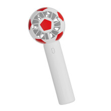 Football Style Handheld Fan With 3 Adjustable Speeds And-Red