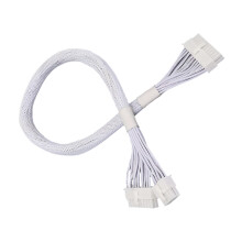 Heavy Duty Modular Power Supply Cord-White Weaving a net