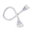 Heavy Duty Modular Power Supply Cord-White Weaving a net 1