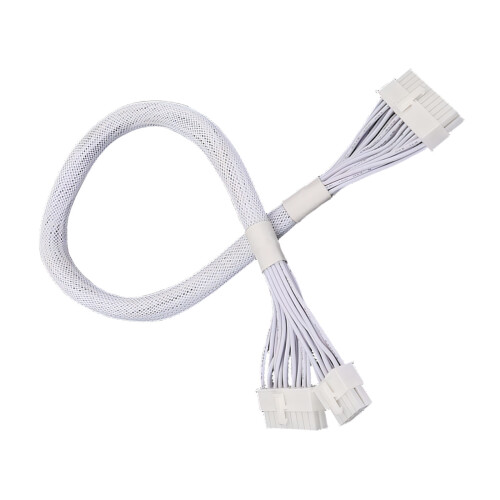 Heavy Duty Modular Power Supply Cord-White Weaving a net