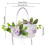 Wedding Flower Basket with Handle Rose Ribbon Bow 3