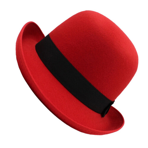 Victorian Style Jazz Era Cabaret Hat Lightweight-Bigred