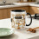 Tasse à boire sans danger pour micro-ondes, poignée-Noir 6