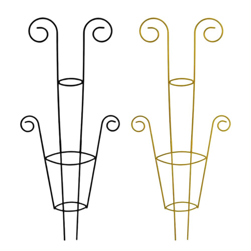 Rustproof Iron Plant Stand For Roses Grapevines Indoor-Gold 1