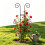 Rustproof Iron Plant Stand For Roses Grapevines Indoor-Gold 3