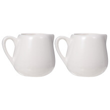 Pot à crème en céramique avec anse (2 pièces)