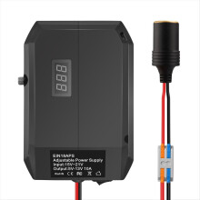 Adaptateur secteur 18 V CC vers 12 V, convertisseur pour allume-cigare