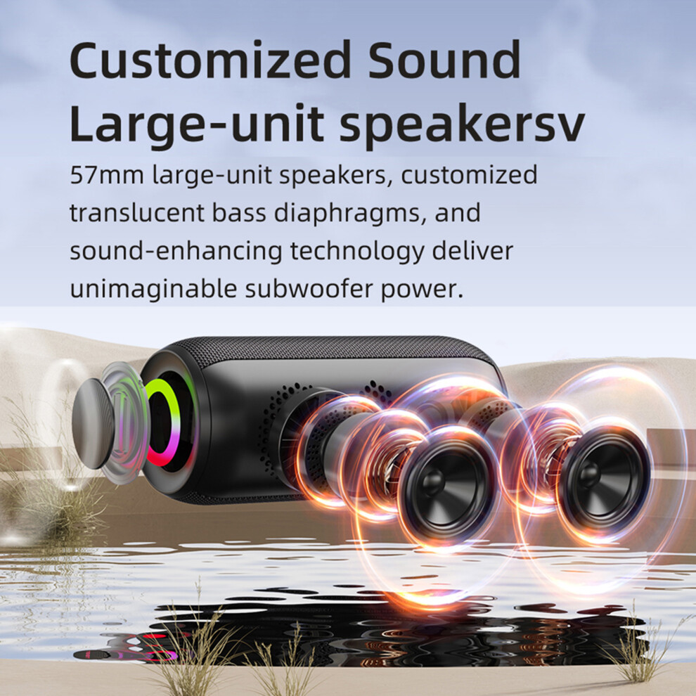 Rgb Bluetooth Speaker With Ipx5 Waterproofing 7790334737422