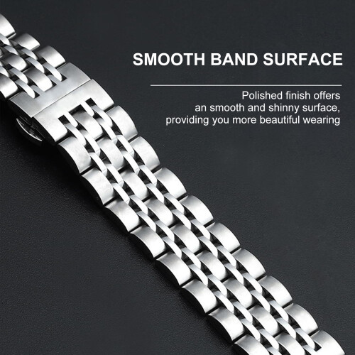 22mm Stainless Steel Watch Strap Straight End 1