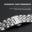 22mm Stainless Steel Watch Strap Straight End 6