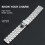 22mm Stainless Steel Watch Strap Straight End 10