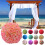 Pomander en soie artificielle rose 20 cm 1