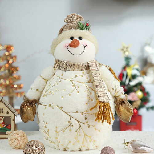 Christmas Tree Topper Gnome Plush Snowman Decor 1 pc