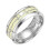 Women's Silver Birthstone Ring Non-Tarnish Stackable Gold CZ 1