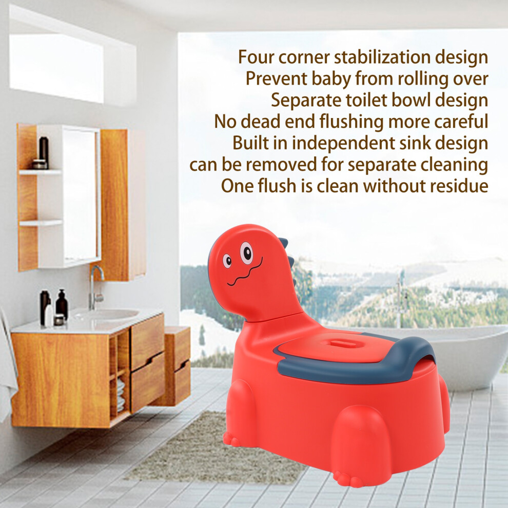 Baby Potty Dinosaur Training Toilet Red