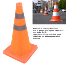 17.72in Reflective Traffic Cone Foldable