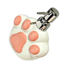 Praktische keramische zeepdispenser Cats Paws Design zeephouder