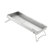 Poêle de camping pliable peu encombrant, gril en fer adapté-385