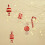 Christmas Candy Pendant Ornaments Red White 7PCS 4