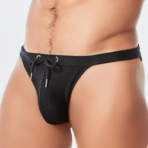 Men's swim trunks solid color 1 piece 1