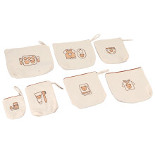 7pcs Reusable Bear Print Storage Bags