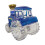 Classical Farm Tractors Design Borosilicate Glass-Blue 7