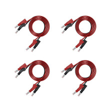 8Pcs Multi-Meter Test Leads Cable Jumper Wire  Security 4mm Banana Plug Retractable Test Tool Red Black