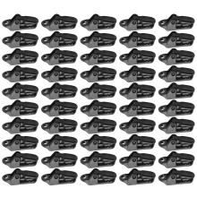 Lot de 50 pinces pour bâche de voile, fixation sécurisée avec verrouillage robuste pour une utilisation en extérieur