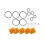 5 Pcs Oil Filter Set 04152-YZZA6 for   Prius Scion Im Xd 1