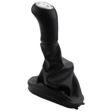 5 Speed Leather Manual Car Gear Shift Knob Lever with Boot Cover for 2